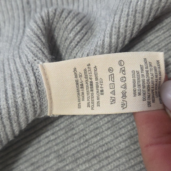 Free People Softly Structured Tunic Sweater In Dark Grey XS - Picture 8 of 9